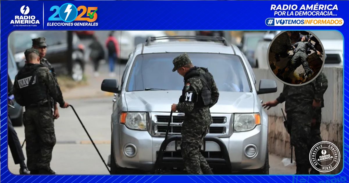 Violencia en Honduras: Militar herido por explosivo en centro electoral