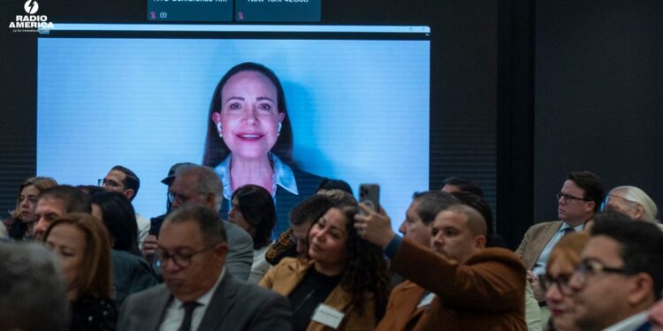Machado afirma en evento virtual en Nueva York que transición en Venezuela es "inevitable"