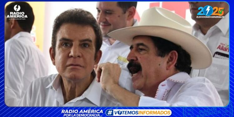 Expresidente Zelaya dice que Nasralla gana las presidenciales en Honduras "acta por acta"