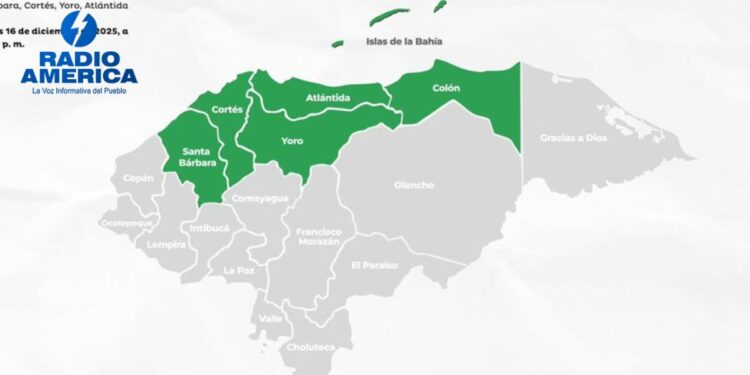 Extienden Alerta Verde para seis departamentos por lluvias que genera la masa de aire frío