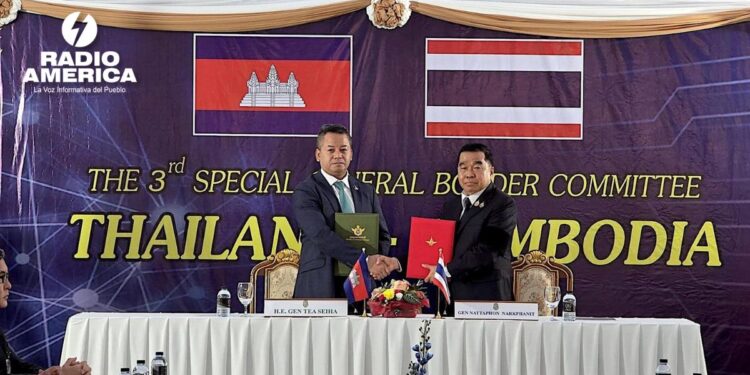Tailandia y Camboya acuerdan un cese al fuego en la frontera tras 20 días de hostilidades