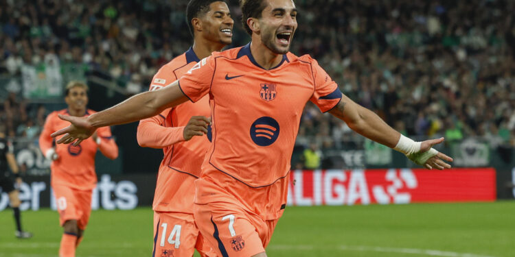 3-5. El Barcelona reafirma su liderato con una victoria de peso en La Cartuja ante el Betis