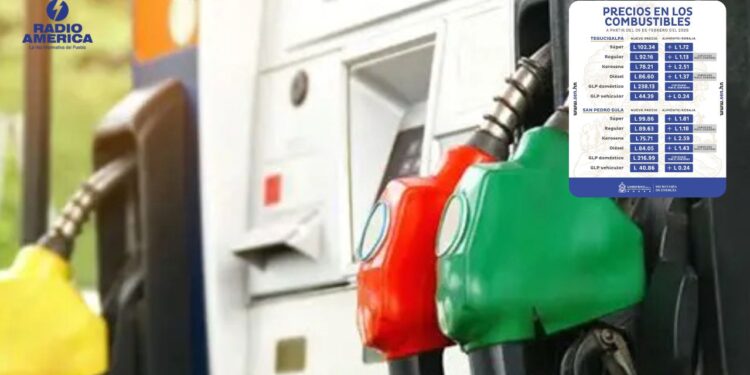Alza en los precios de los combustibles a partir del lunes