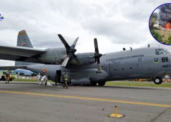 Un avión militar Hércules que transportaba soldados se accidenta en el sur de Colombia