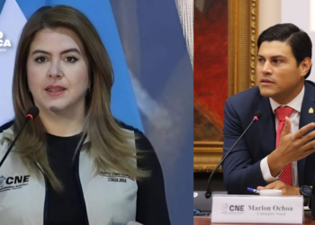 Cossette López acusa a Marlon Ochoa de mentir y bloquear el CNE