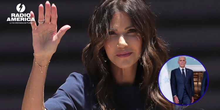 Kristi Noem llega a Honduras para hablar con el presidente Asfura sobre temas de seguridad