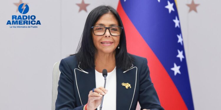 Delcy Rodríguez apuesta por una relación "a largo plazo" entre Venezuela y Estados Unidos