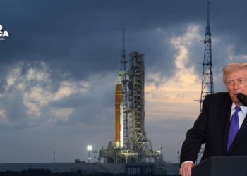 Trump presume y celebra el lanzamiento del cohete Artemis II hacia la órbita lunar