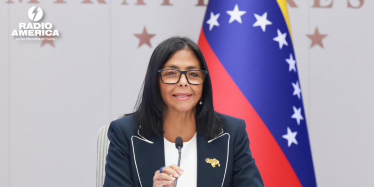 EEUU retira a presidenta interina de Venezuela, Delcy Rodríguez, de lista de sancionados