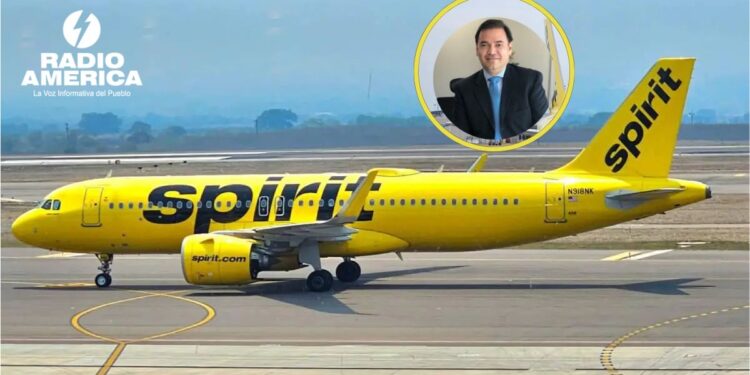 Peter Fleming estima que 4.7 millones de dólares será la pérdida anual en el sector aeroportuario hondureño por cierre de Spirit Airlines