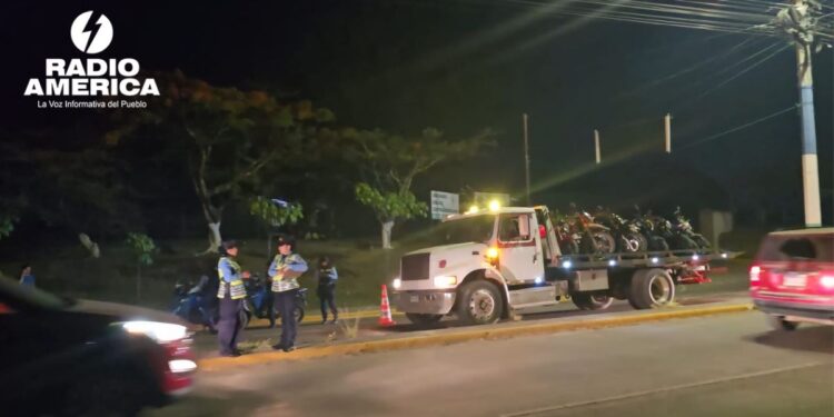 DNVT decomisa más de 50 motocicletas en Siguatepeque durante el fin de semana