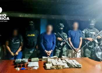 FFAA y DLCN capturan a tres personas con droga y casi un millón de lempiras en Olancho