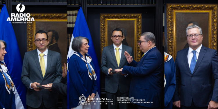 Cancillería de Honduras juramenta nuevos embajadores en Alemania, República Dominicana y Panamá