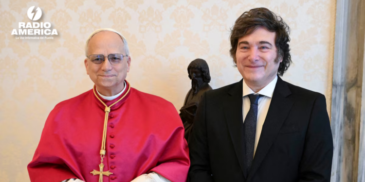 Milei considera «altamente probable» que el papa León XIV visite Argentina en 2026