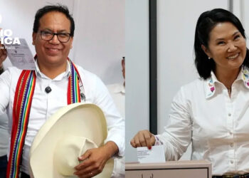 Sondeos a pie de urna en Perú dan empate técnico con leve ventaja de Fujimori ante Sánchez