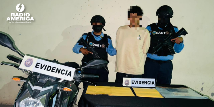 DAET captura a “El Mono” recolector de extorsiones de la Pandilla 18 en Tegucigalpa