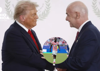 Trump reconoce que pidió una revisión a Infantino por la tarjeta roja a Balogun