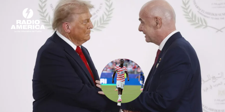 Trump reconoce que pidió una revisión a Infantino por la tarjeta roja a Balogun