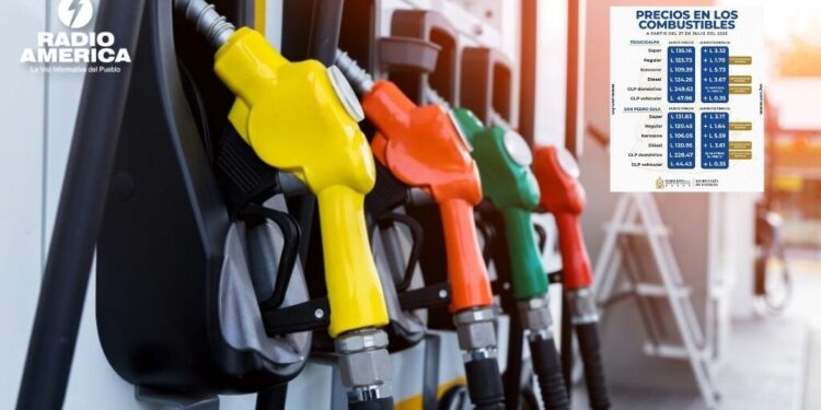 Incremento en los precios de los combustibles entrará en vigencia a partir del lunes 27 de julio