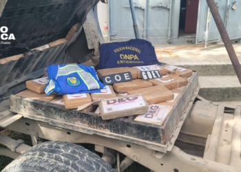 Policía antidrogas incauta 90 kilos de cocaína y arresta a un sospechoso